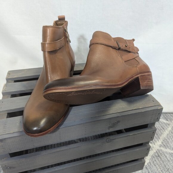 Sam Edelman 'Pacific' Wraparound Strap Bootie (Nordstrom Exclusive) Whiskey 9M - Picture 1 of 11